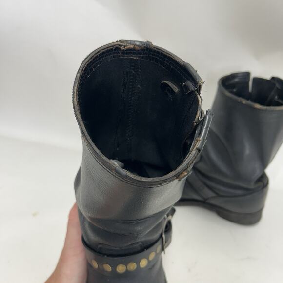 Vintage Riveted Engineer Boots Made in USA Style 7800 main image 10